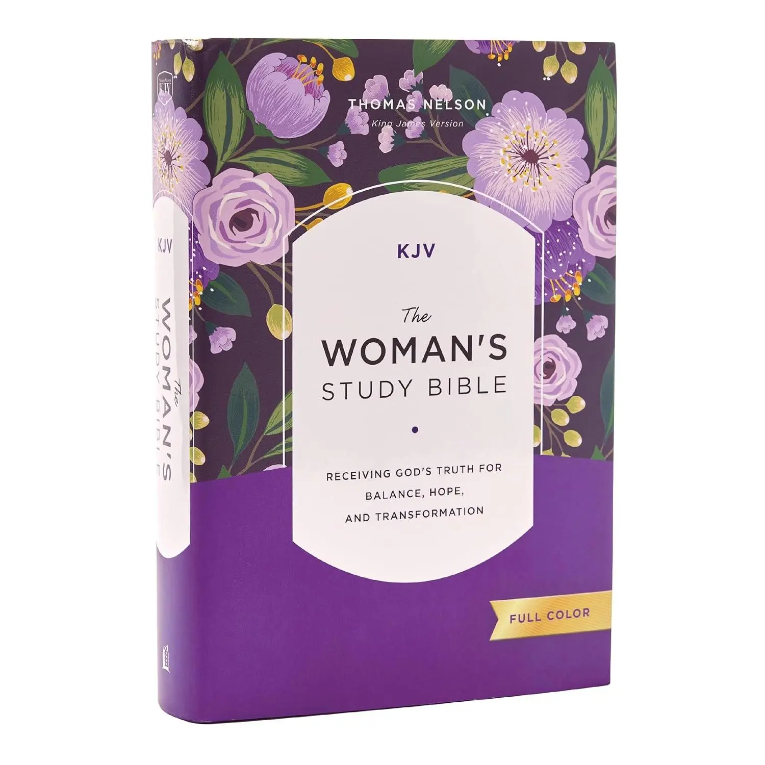 KJV, The Woman's Study Bible, Hardcover, Red Letter, Full-Color Edition, Comfort Print: Receiving God's Truth for Balance, Hope, and Transformation – Perfect Gift for Mother's Day