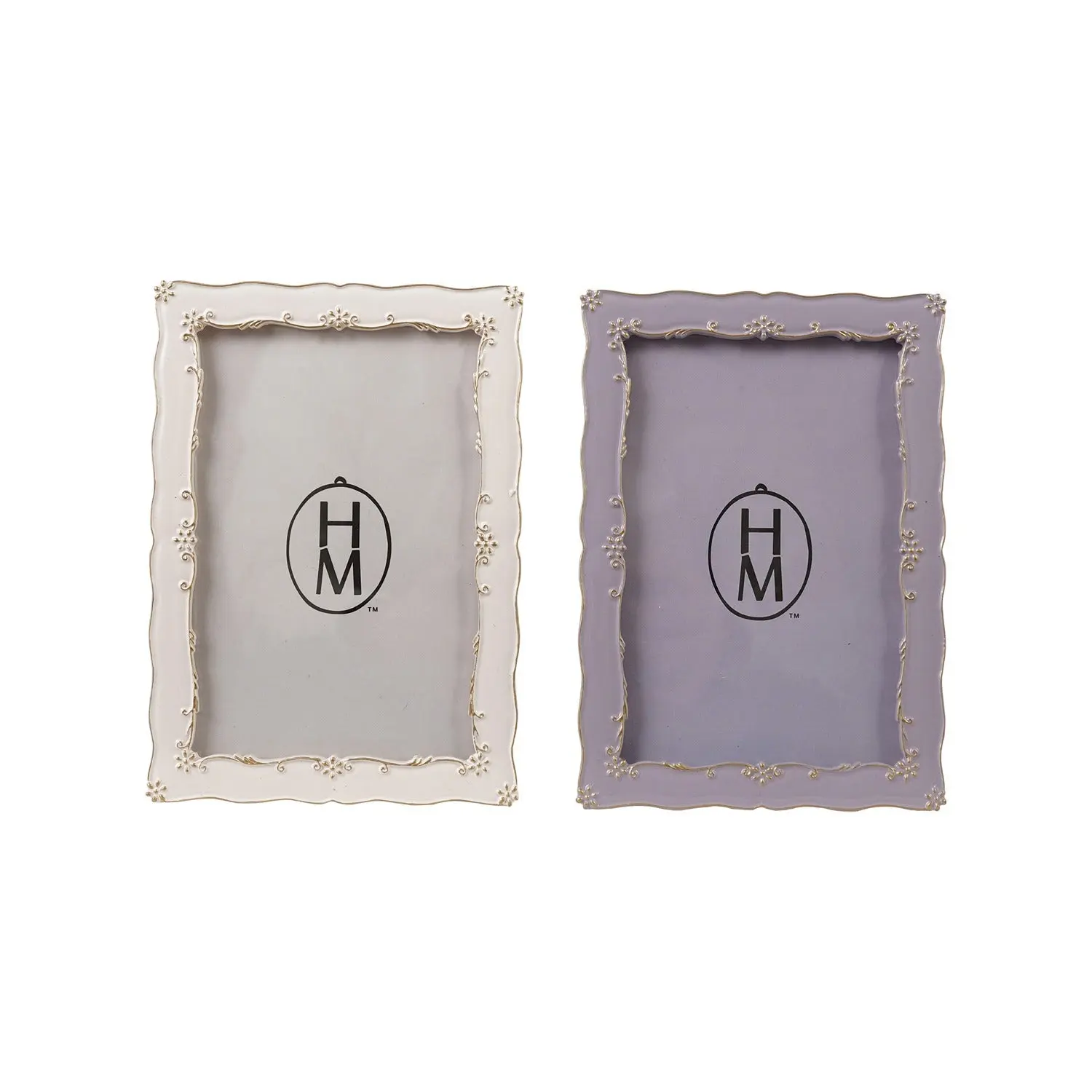 Resin & Glass Scalloped Photo Frame