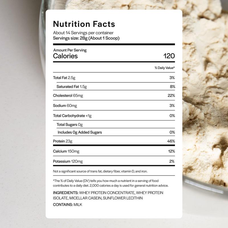 Gainful Everyday Whey Protein Powder | 23g Clean Protein, Muscle Growth & Recovery | No Artificial Ingredients, Whey Isolate + Casein Blend (14 Servings)