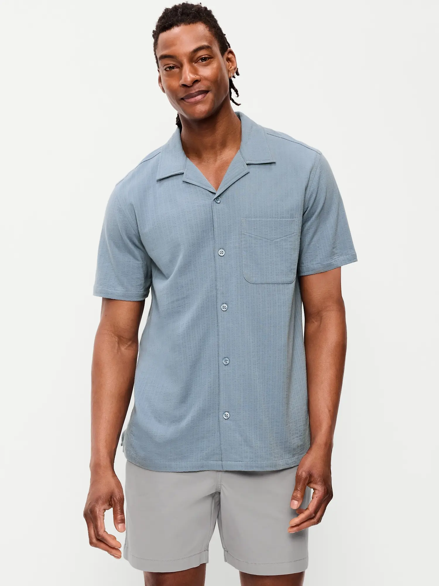 Old Navy Men's Oversized Short-Sleeve Chore Shirt