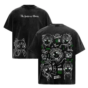 Maomao The Apothecary Diaries Vintage Heavy Cotton Oversized Anime Manga Tee, Washed Double-Printed Japanese Retro Streetwear Graphic Clothes, Imperial Palace Mystery Edition Unisex Apparel, Men's Short-Sleeve T-Shirt & Hoodie Options