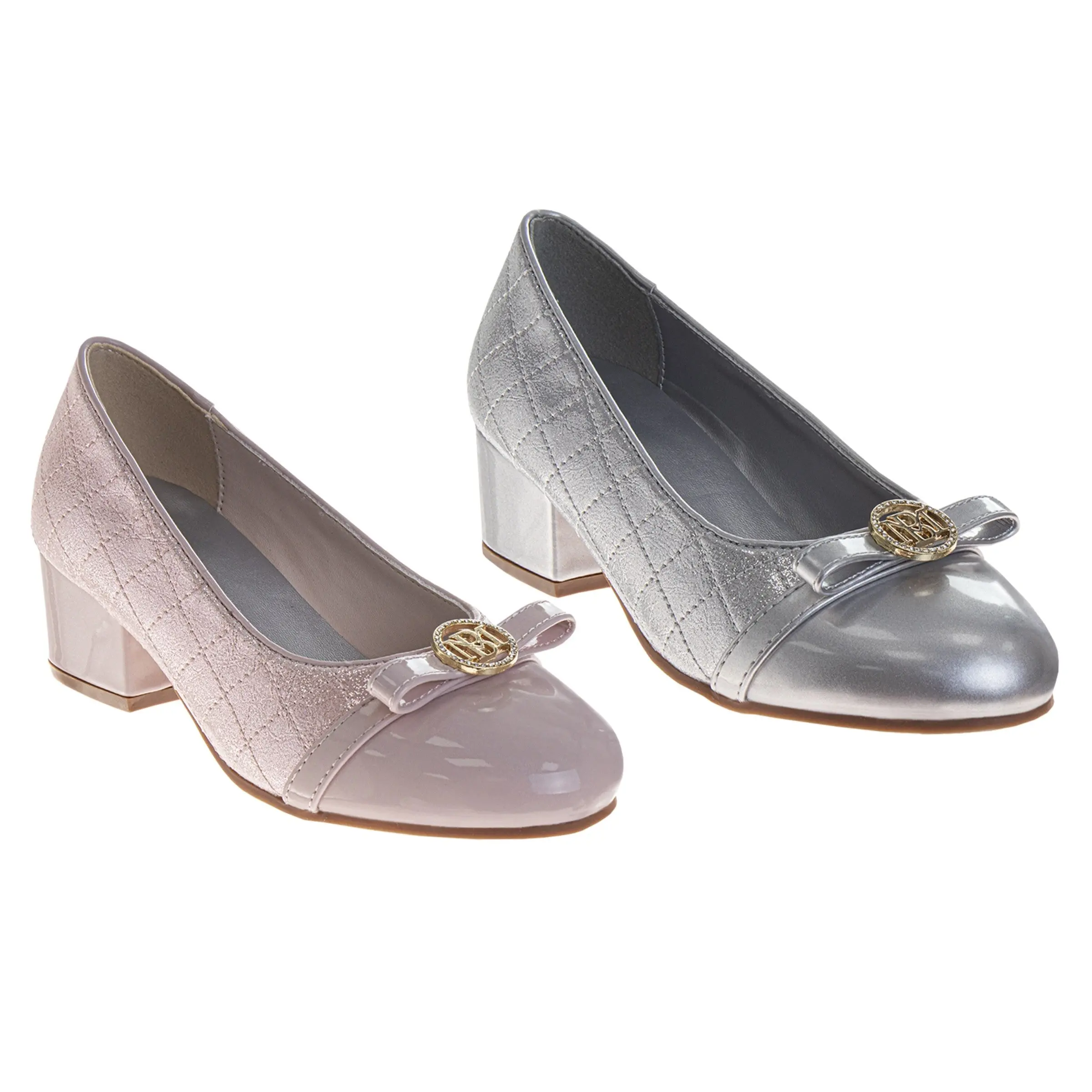Badgley Mischka Girls' Toddler Heeled Shoes - Elegant, Fashionable Dress Formal Shoes with Round Toe for Special Occasions, Classy