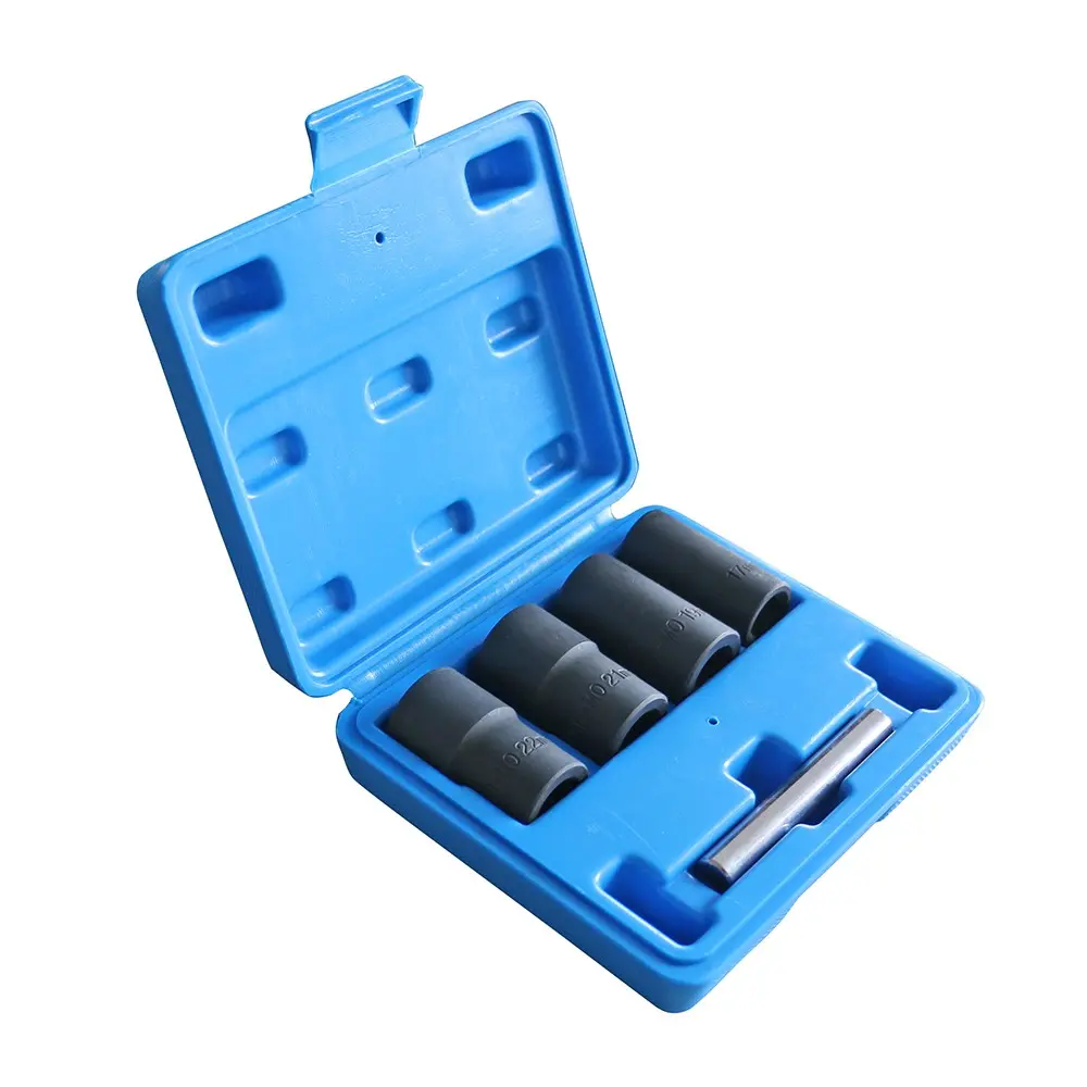1/2 Inch Drive Lug Nut Removal Tool, 5-Piece Wheel Lock Removal Kit, Lug Nut Remover for Stripped, Rounded, Damaged, Frozen, Rusted Bolts, Socket Wrench Set