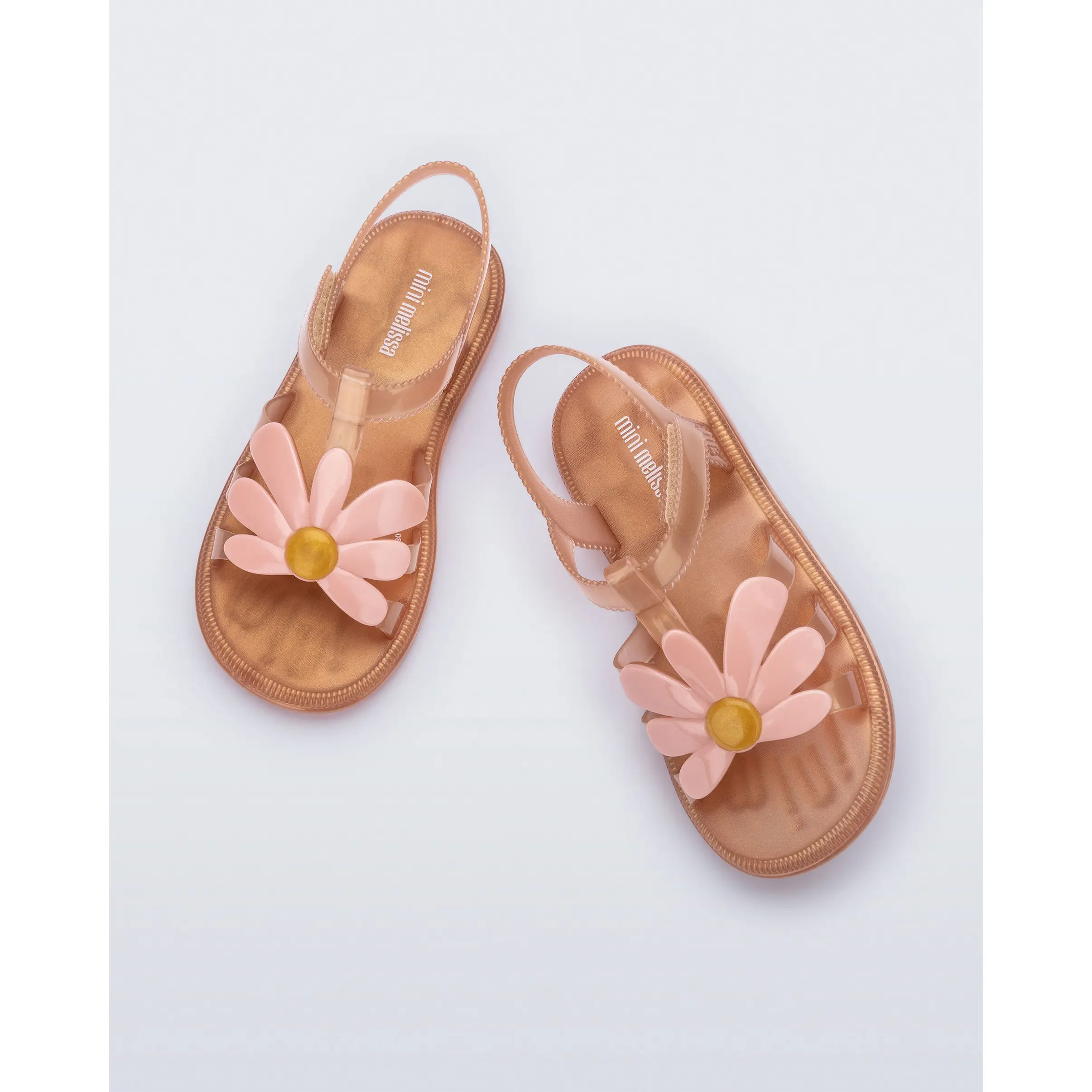 Mini Melissa Hip Bloomy Kids' Jelly Sandals with Flower Detail