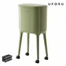 UFORU 16L Rolling Home Trash Can - Waterproof Bin, High-Leg No-Bend Design, Pressure-Sealed Odor-Proof Lid, Brake Lock Wheels, Space-Saving Slim Profile, Durable ABS+PP Single Unit, 3 Color Options for Kitchen/Apartments, Apartment Accessories