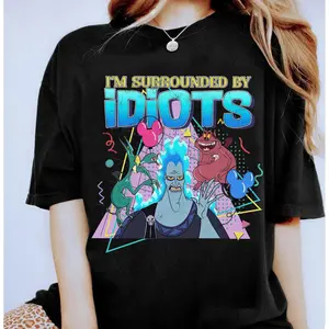 I'm Surrounded By Idiots Meme Unisex T-Shirt, Comics Cartoon Hercules Shirt, Matching Family Outfit, Gift For Him & Her