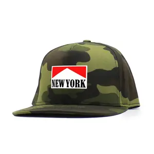 NY Snapback 5 Panel Cap 100% Cotton Comfort Fit Visor 6 Rows Stitching Matching Fabric Undervisor Plastic Adjustable Snap OSFM