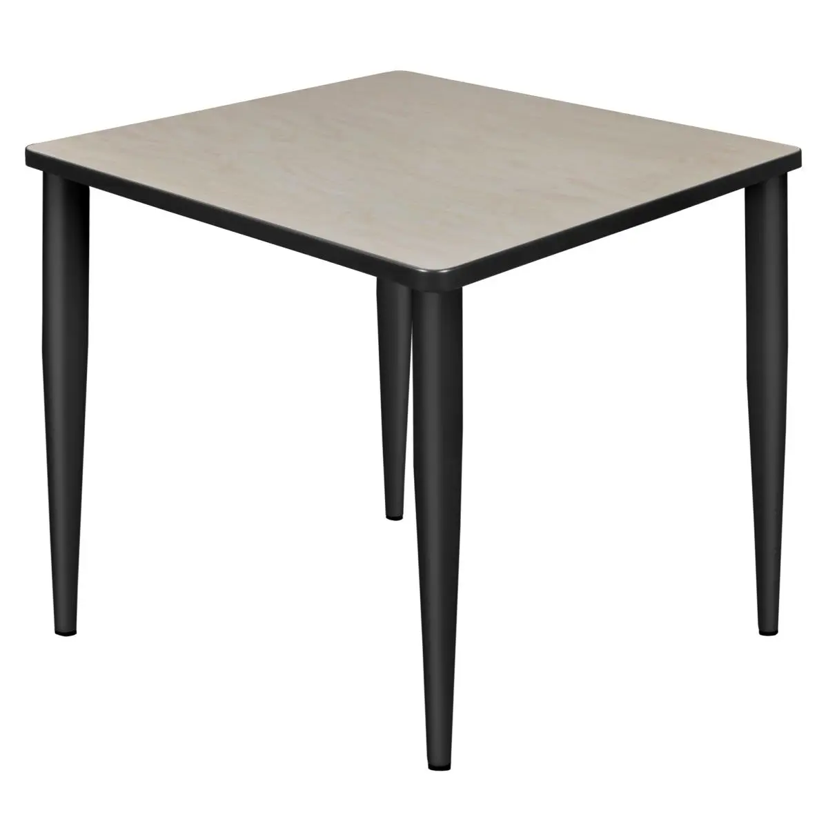 212 MAIN Regency 30 in. Kahlo Square Tapered Leg End Table, Maple & Black, for Living Room Use