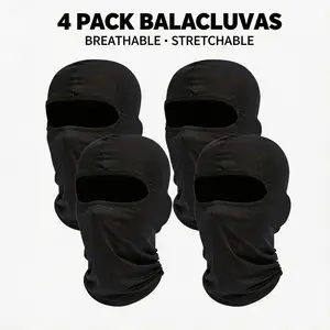 4-Piece Balaclava Ski Mask, Full Coverage Windproof Warm Protective Gear for Men & Women, Motorcycle & Outdoor Winter Head & Face Covers