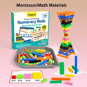 DIY Montessori Math Rods | Cuisenaire Numeracy Set for Early Math, Counting & STEM Play, Perfect Gift for Kids 4+