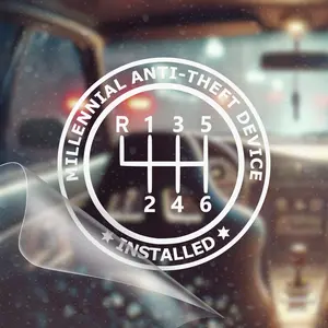 Millennial Anti Theft Device Installed – JDM Car Decal Sticker