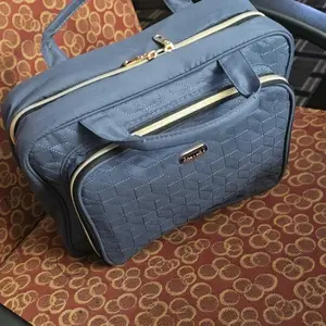 Toiletry Bag Travel with Hanging Hook, Water-resistant Cosmetic Makeup Organizer for Full-Sized Shampoo, Toiletries, Durable Folding Nylon Bag – Compact Travel Essentials, Bathroom Storage, Pink