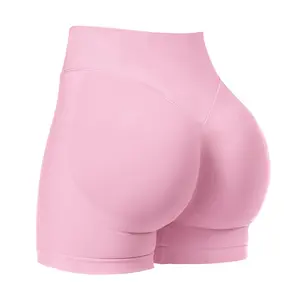 Best-selling high-waisted sports tight three-piece pants for toning the buttocks, seamless fitness shorts