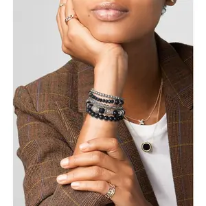 5pcs Beaded Stretch Bracelet Stackable Beads Bracelets Trendy Jewelry Gifts for Women