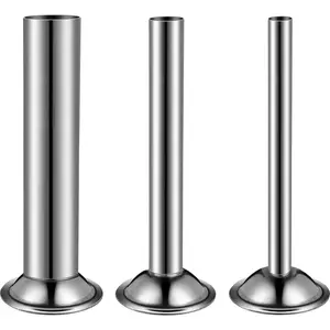 3 Pieces 3 Sizes Stainless Steel Sausage Stuffer Tubes for Size 5 Meat Food Grinder