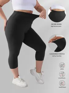 High Waist Plus Size Tight Pants, Stretchy High Waist, Fitness Yoga Sportswear, Suitable for Daily Wear, Elastic Soft Fabric, Comfortable and Stylish