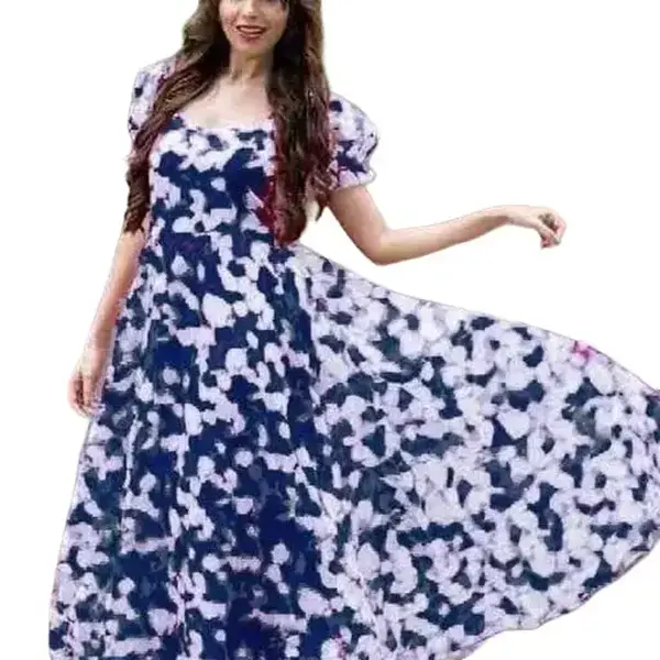 dior blue floral dress Christian Dior