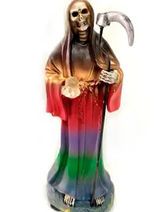 7 Colors Holy Death / Grim Reaper. 5" (Imagen de La Santa Muerte 7 colores de 5 pulgadas)