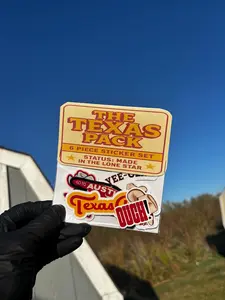 Texas Sticker Pack: Western Vinyl Decals, Lone Star State, 6 Piece Set