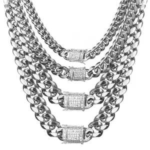 Fashionable Simple design style Link Necklace|Diamond Cut silver color Cuban Link Chain| l Necklace for Men & Women14mm Widths| Perfect Gift for lover, best friends and Christmas Daily Wear Decor| The Preferred Gift for Birthday & Anniv