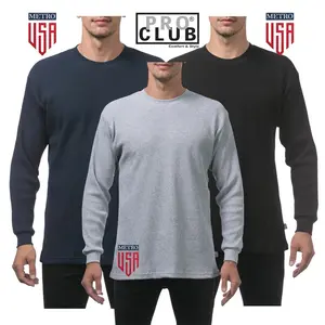 PRO CLUB THERMAL Heavyweight Long Sleeve, Cotton Waffle Stitch Thermal, preshrunk to minimize shrinkage