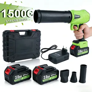 Cheetah Cordless Leaf Blower with 2 Batteries 48Vmax 3.0Ah Violent Turbo Handheld Snow Blower Lightweight for Car Drying Garden Maintenance Outdoor Use