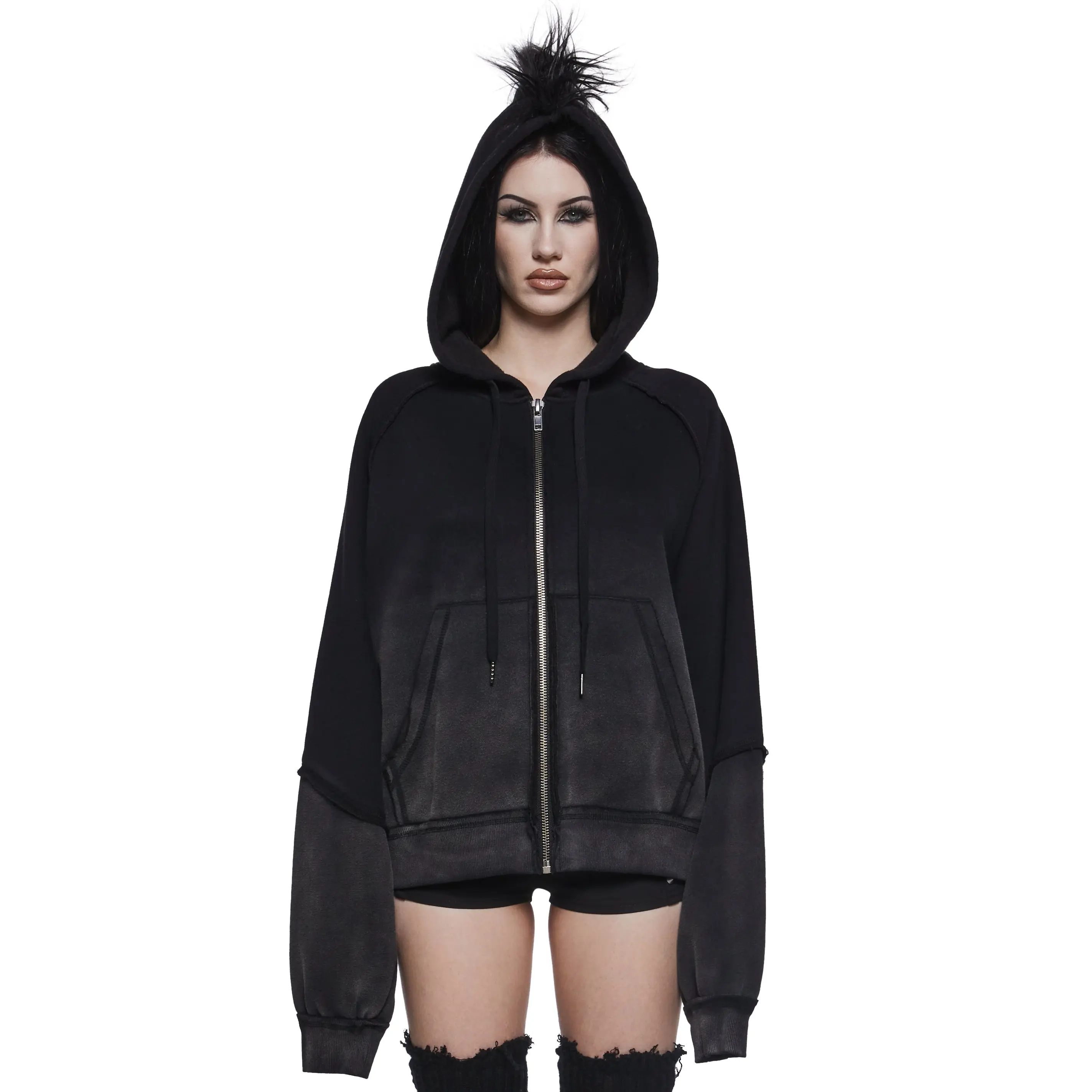 Punk Values Washed Hoodie