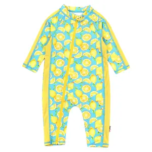 Sunsuit - Long Sleeve Romper Swimsuit | "Lemons"
