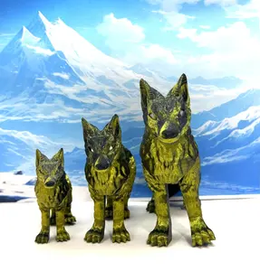 3pcs 3D Printed Wolf, Articulated Small Medium Large Wolf, Executive Desk Toy, Fidget ADHD/Autism Toy Set Decor Magical