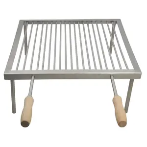 SpitJack Tuscan Campfire Gridiron. All Stainless - 300 Sq. In. Grate.