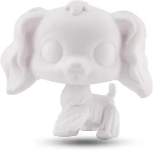 Custom White Blank Bases,DIY Pet Toy Action Figures - 027 Cocker Spaniel Dog Animal #748#1209#716#156#575#1716#1693,Blank Bases for Mini Pet Dog Accessories