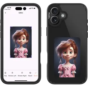 Keefrash Smart NFC E-Ink Case for iPhone 17/17 Pro/17 Pro Max, 4.0" Color Screen One-Tap Image Switch, MagSafe Compatible Anti-Drop Protective Phone Cover