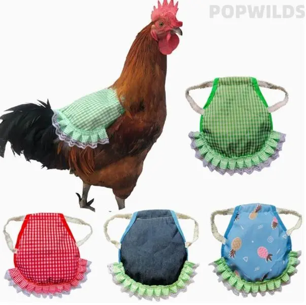 Patterned Double-Layer Chicken Saddle Apron for Hens, Durable Feather Guard and Back Protection, Comfortable Poultry Supplies for Breeding, Double-Layer Apron, Durable And Comfortable, Daily Activities