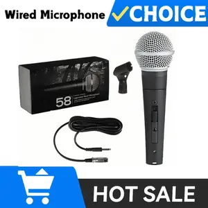 Good Handheld 58 Metal Cardioid Dynamic Microphone For Stage Singing Professional Wired Microphone Karaoke BBOX Recording Vocal