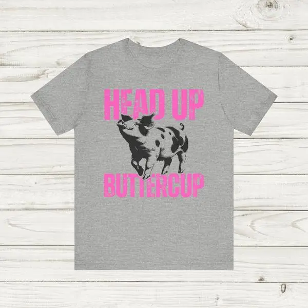 Show Pig Mom Tee Head Up Buttercup Farming Shirt For Ffa & 4H County Fair T-Shirt