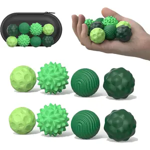004-P  Magnetic Balls Fidget Toy Adults - 8pcs Sensory Attraction Stress Balls with Silicone Shell for Adults to Calm Restless Hands Anxious Mind, Office Desk Stress Magnetic Fidget Balls for Anxiety Relief