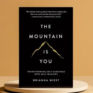 The Mountain Is You: Transforming Self-Sabotage Into Self-Mastery by Brianna Wiest motivational self help the mountain