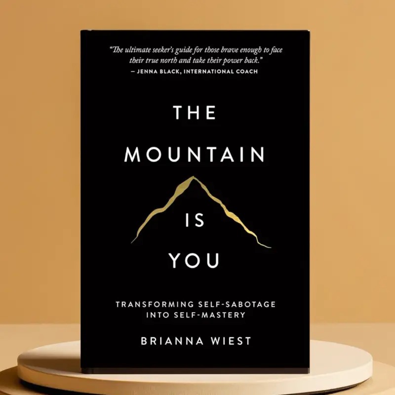 The Mountain Is You: Transforming Self-Sabotage Into Self-Mastery by Brianna Wiest motivational self help the mountain