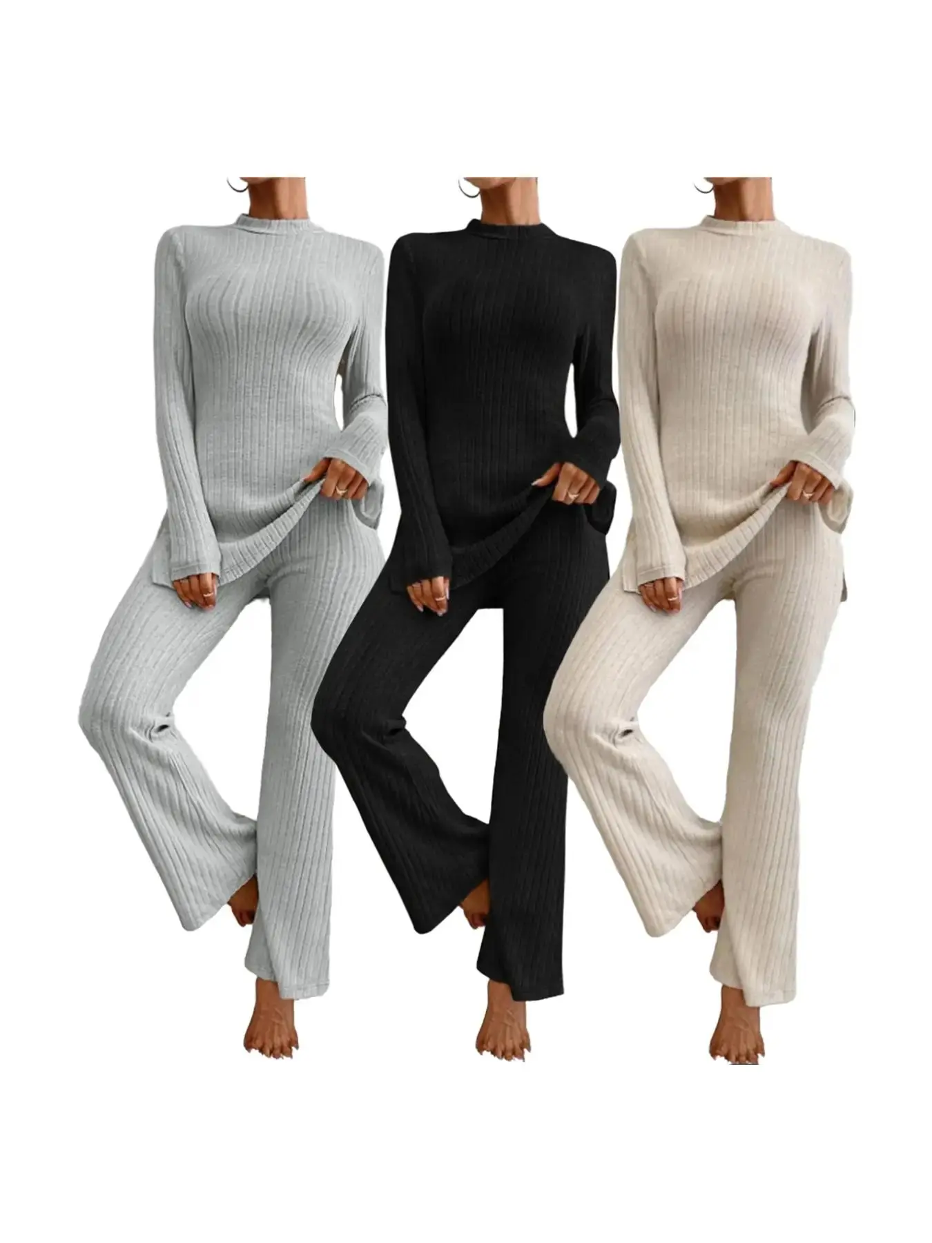 Light Gray*1 pc+Black*1 pc+Apricot*1 pc