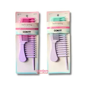 Conair - Hello Spring Collection Lift Style and Detangle Hair Combs - 1 Set (3 Pc)