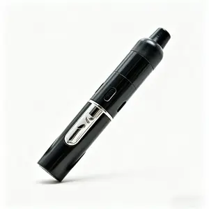 Windproof Refillable Torch Lighter, Jet Flame Black Metal Pocket Lighter for Camping Outdoor BBQ Candle, No Butane Included