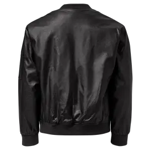 Modern Coffee Co. Bomber Leather Jacket