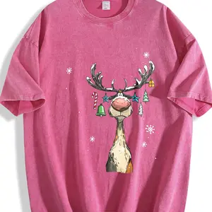 Vintage Reindeer Sweatshirt, Cute Christmas Sweatshirt, Retro Reindeer Sweatshirt, Merry Christmas Sweatshirt, Christmas Reindeer Sweatshirt