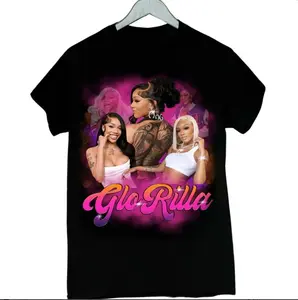 Glorilla Big Glo Pink Unisex Cotton T-Shirt, Gift For Women and Man Unisex T-Shirt, Vintage Hip Hop Tshirt