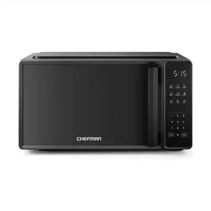 Chefman Countertop Microwave Oven 0.7 Cu. Ft., 700 Watts with 10 Power Levels, 6 Cooking Presets with One-Touch Express Cook, Eco Mode, Child Safety Lock, & Mute Button - Black