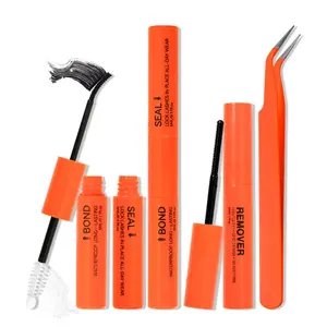 Strong Quick-Drying Eyelash Glue, Precision Brush Head Design, Non-Irritating, Long-Lasting, Easy for Beginners, Liquid Formula, Makeup, Eyelash Extension