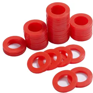 Outdoor Garden Hose  Washer Gasket, 40 count Red O-Rings  Washer Gasket Combo Pack for 3/4 Inch Garden Hose and Water Faucet
