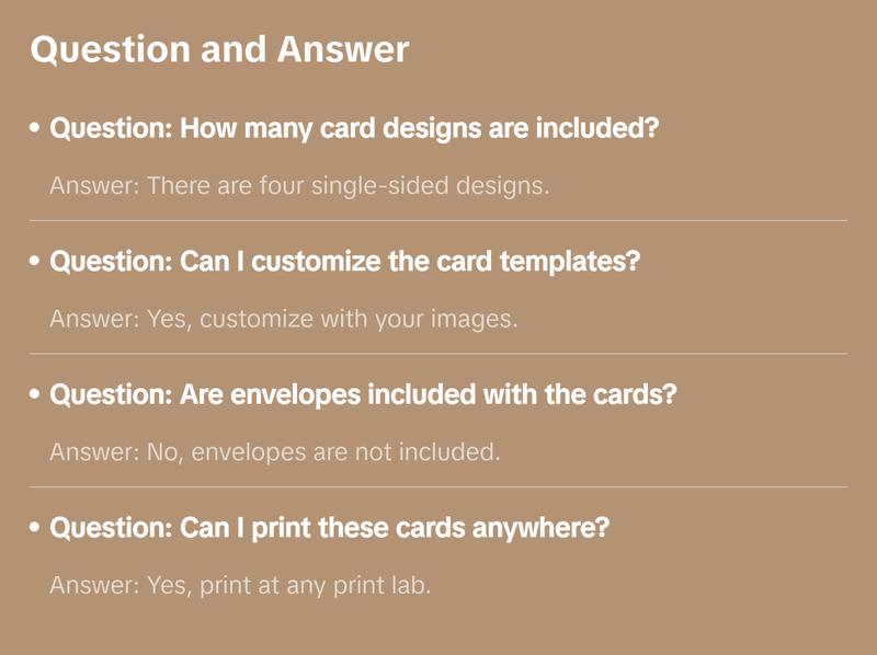 Christmas Photo Card Set - Top Shelf