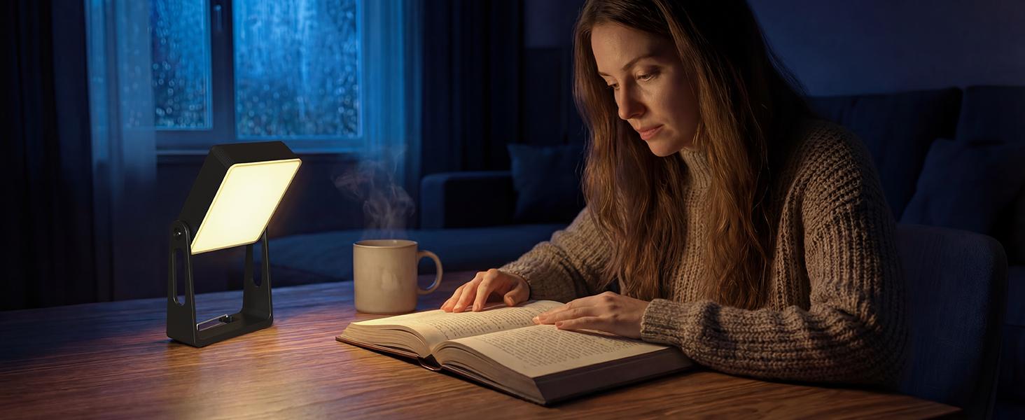 Portable LED Camping Light, 3 Modes,Rechargeable 4000mAh Dimmable Camping Lantern with 360° Rotatable Stand, 2-in-1 Flashlight Emergency Camping Lamp for Home Power Outages, Outdoor Hiking,Hurricane