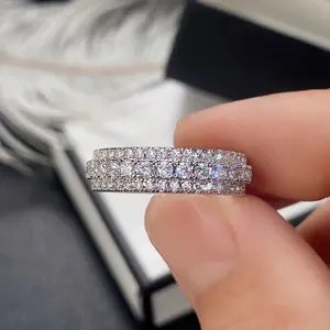 Cross Border Men'S And Women'S Wedding Rings, Diamond Rings, Princess Cut Classic And Comfortable Wedding Rings, Eternal Men'S Daily Rings, Budget Limited Fashion Designs